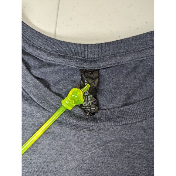 Miller Lite Astronaut T Shirt Mens XL Dark‎ Gray Open Microphone Floating Beer - Picture 4 of 7